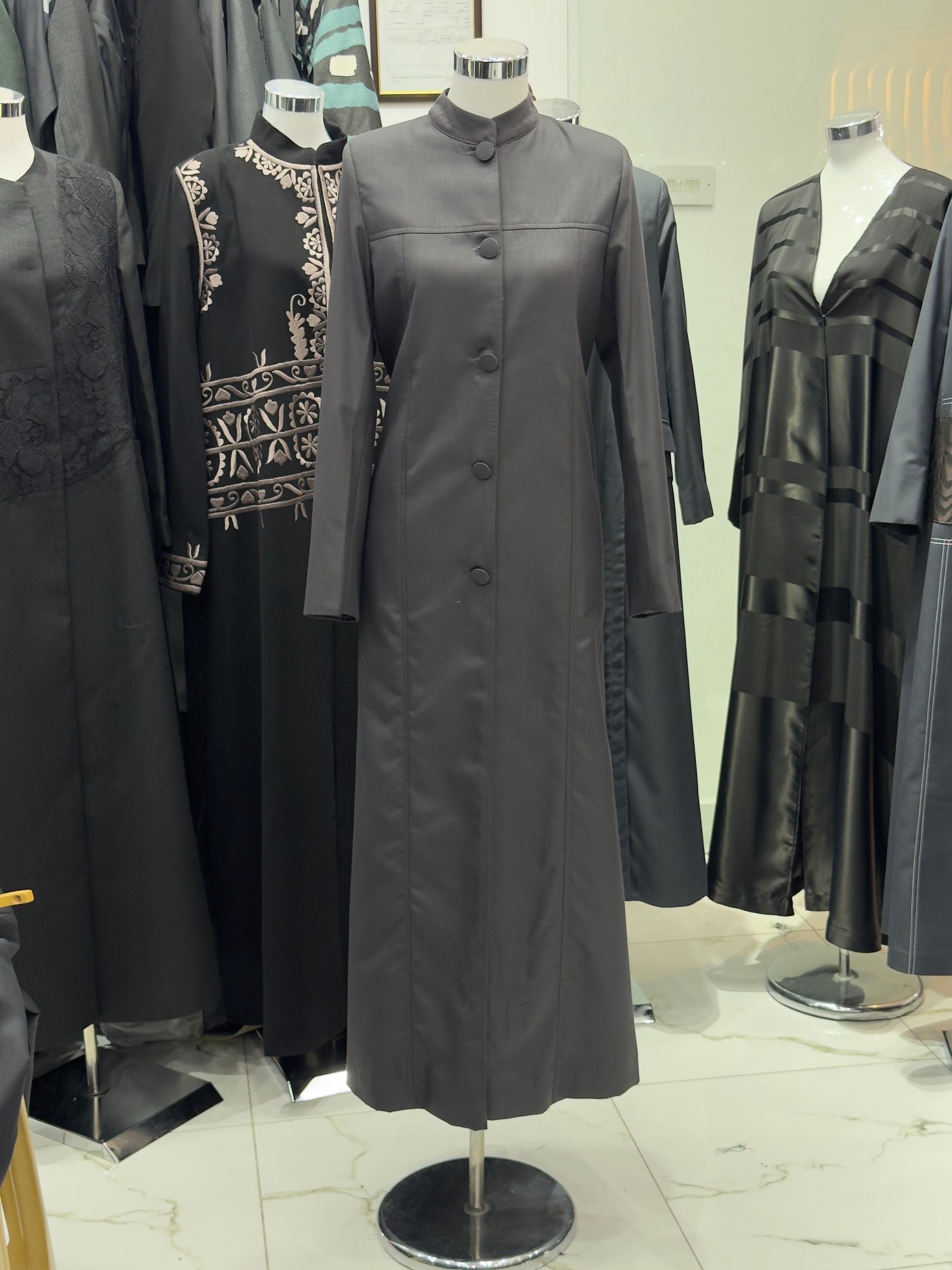 Blazer Abaya Grey - P01