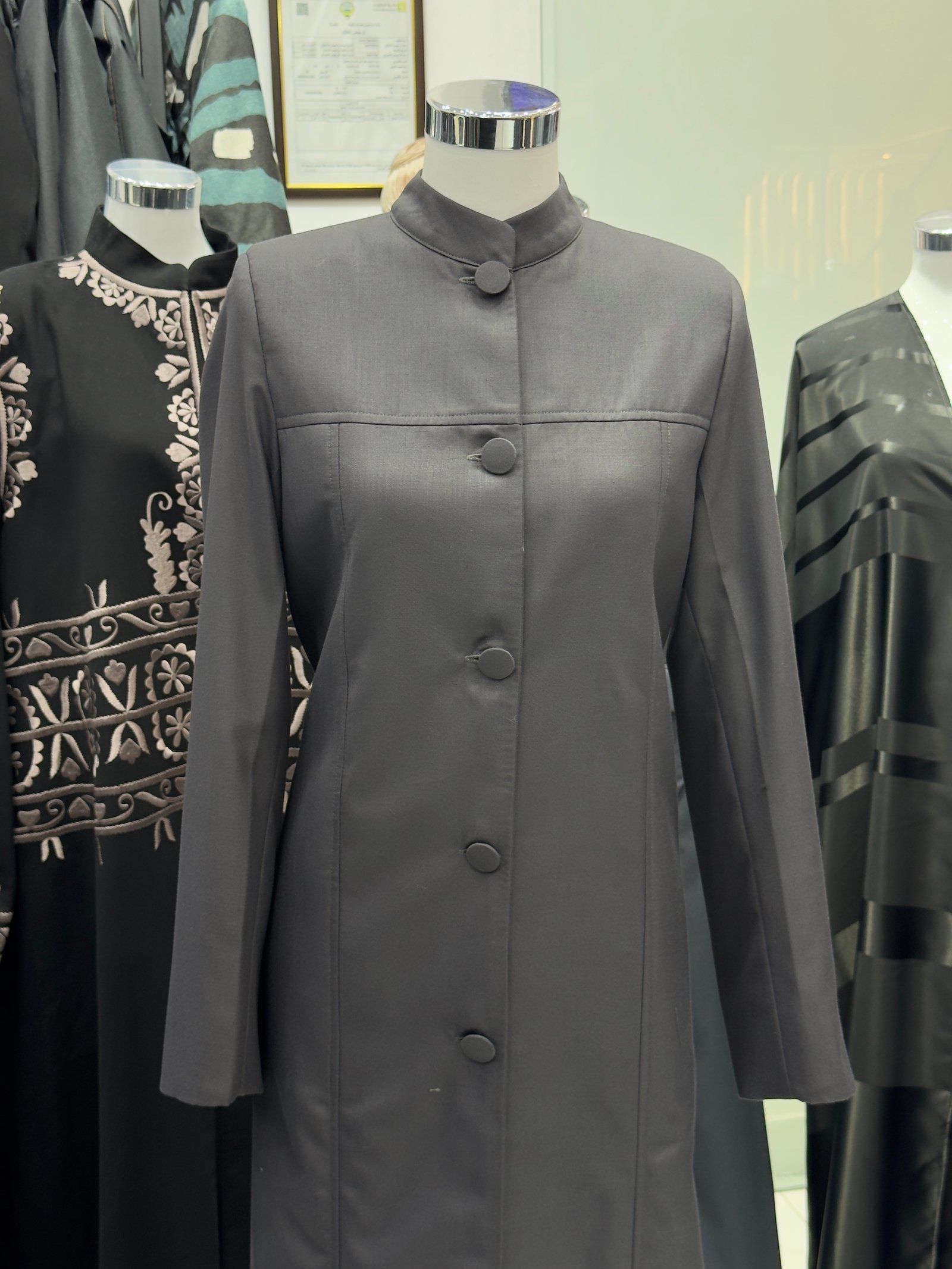Blazer Abaya Grey - P01