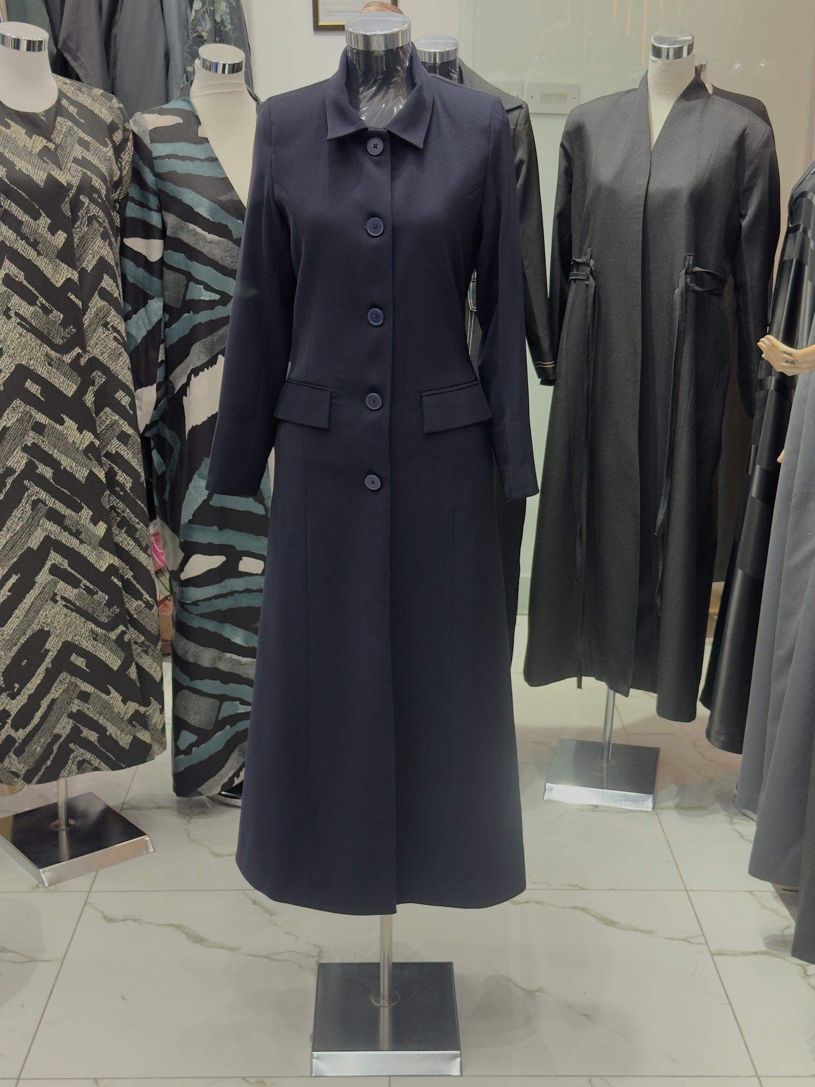 Plain Blazer Abaya - P02